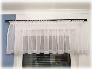 Firana z cyrkoniami wysokość do 90 cm woal 