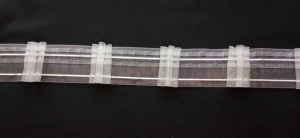 Taśma do marszczenia firan i zasłon 3 fałdy 1:2 - 5 cm 