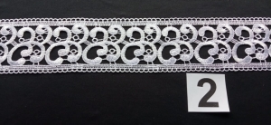 Gipiura na metry biała 8 cm  -  0,5 mb 