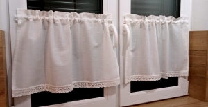 Zazdrostka bawełniana z koronką do 85 cm wysokości  